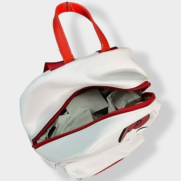 Hello Kitty Face Mini Backpack Faux Leather Sanrio Hard to Find New with Tags - Picture 6 of 8